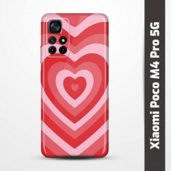 Pružný obal na Xiaomi Poco M4 Pro 5G s motivem Srdce