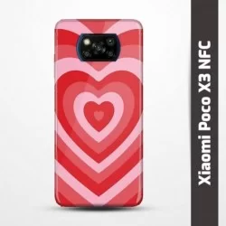 Pružný obal na Xiaomi Poco X3 NFC s motivem Srdce