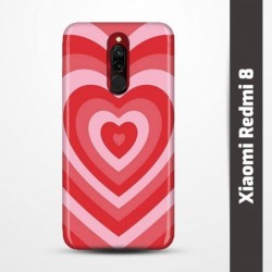 Pružný obal na Xiaomi Redmi 8 s motivem Srdce