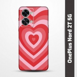 Pružný obal na OnePlus Nord 2T 5G s motivem Srdce