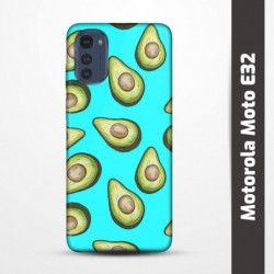 Pružný obal na Motorola Moto E32 s motivem Avokádo
