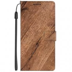 Knížkové obrázkové pouzdro na Samsung Galaxy A52 5G-Dřevo