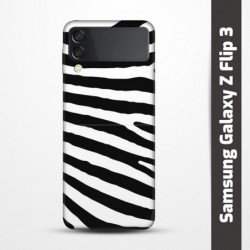 Pružný obal na Samsung Galaxy Z Flip 3 s motivem Zebra