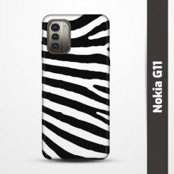 Pružný obal na Nokia G11 s motivem Zebra