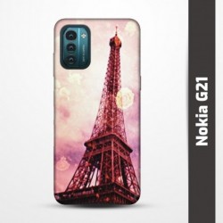 Pružný obal na Nokia G21 s motivem Paris