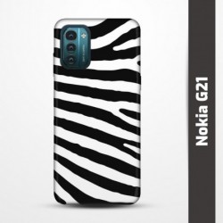 Pružný obal na Nokia G21 s motivem Zebra
