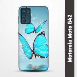 Pružný obal na Motorola Moto G42 s motivem Motýli