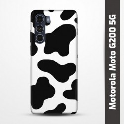 Pružný obal na Motorola Moto G200 5G s motivem Cow