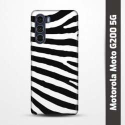 Pružný obal na Motorola Moto G200 5G s motivem Zebra