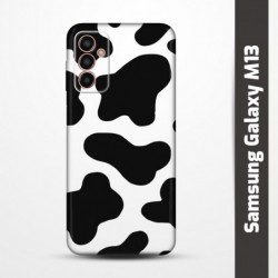 Pružný obal na Samsung Galaxy M13 s motivem Cow