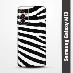 Pružný obal na Samsung Galaxy M13 s motivem Zebra