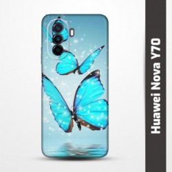 Pružný obal na Huawei Nova Y70 s motivem Motýli