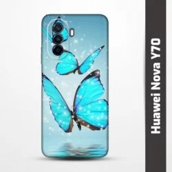 Pružný obal na Huawei Nova Y70 s motivem Motýli