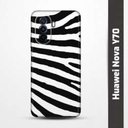 Pružný obal na Huawei Nova Y70 s motivem Zebra