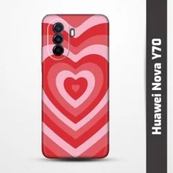 Pružný obal na Huawei Nova Y70 s motivem Srdce