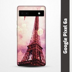 Pružný obal na Google Pixel 6a s motivem Paris