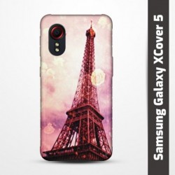 Pružný obal na Samsung Galaxy XCover 5 s motivem Paris
