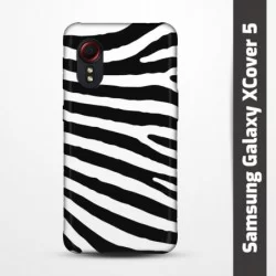 Pružný obal na Samsung Galaxy XCover 5 s motivem Zebra
