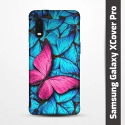 Obal na Samsung Galaxy XCover Pro s potiskem-Modří motýli