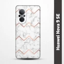 Pružný obal na Huawei Nova 9 SE s motivem Bílý mramor