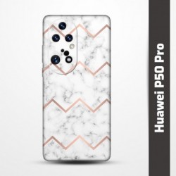 Pružný obal na Huawei P50 Pro s motivem Bílý mramor