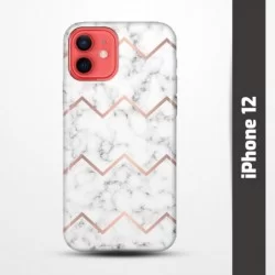 Pružný obal na iPhone 12 s motivem Bílý mramor