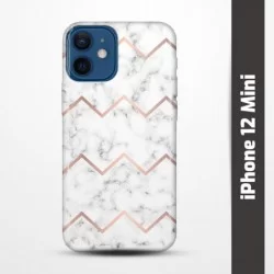 Pružný obal na iPhone 12 Mini s motivem Bílý mramor