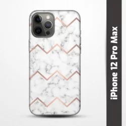 Pružný obal na iPhone 12 Pro Max s motivem Bílý mramor