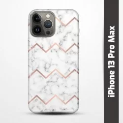 Pružný obal na iPhone 13 Pro Max s motivem Bílý mramor