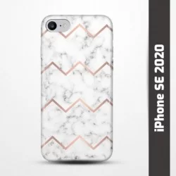 Pružný obal na iPhone SE 2020 s motivem Bílý mramor