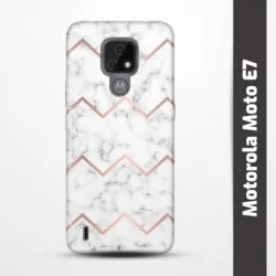 Pružný obal na Motorola Moto E7 s motivem Bílý mramor