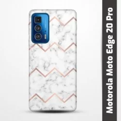 Pružný obal na Motorola Moto Edge 20 Pro s motivem Bílý mramor