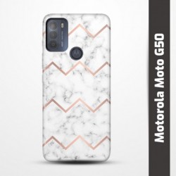 Pružný obal na Motorola Moto G50 s motivem Bílý mramor