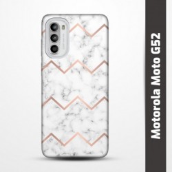 Pružný obal na Motorola Moto G52 s motivem Bílý mramor
