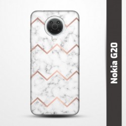 Pružný obal na Nokia G20 s motivem Bílý mramor