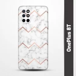 Pružný obal na OnePlus 8T s motivem Bílý mramor