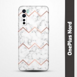 Pružný obal na OnePlus Nord s motivem Bílý mramor