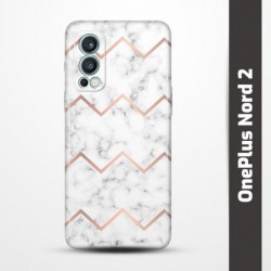 Pružný obal na OnePlus Nord 2 s motivem Bílý mramor