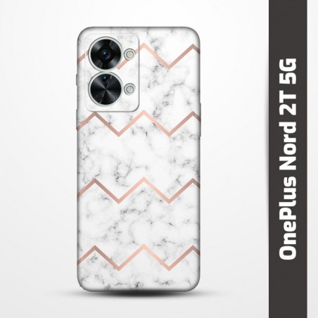 Pružný obal na OnePlus Nord 2T 5G s motivem Bílý mramor