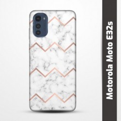 Pružný obal na Motorola Moto E32s s motivem Bílý mramor