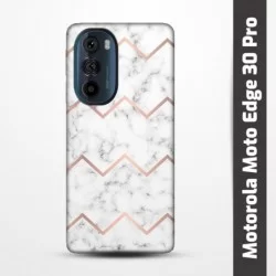 Pružný obal na Motorola Moto Edge 30 Pro s motivem Bílý mramor