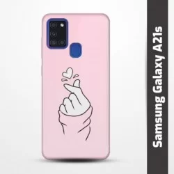 Pružný obal na Samsung Galaxy A21s s motivem Lusknutí
