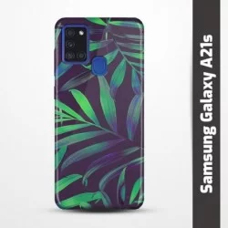 Pružný obal na Samsung Galaxy A21s s motivem Jungle