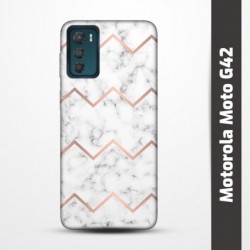 Pružný obal na Motorola Moto G42 s motivem Bílý mramor