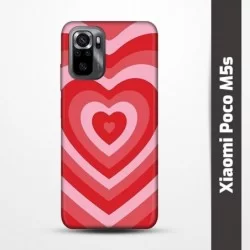Pružný obal na Xiaomi Poco M5s s motivem Srdce