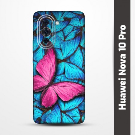 Pružný obal na Huawei Nova 10 Pro s motivem Modří motýli