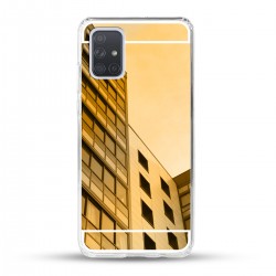 Zrcadlový TPU obal na Xiaomi POCO M5s - Zlatý lesk