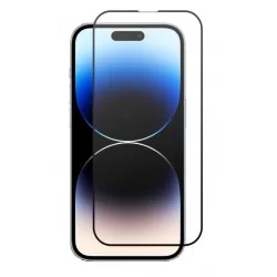 Tvrzené ochranné sklo s černým rámečkem na mobil iPhone 14 Pro Max