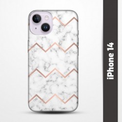 Pružný obal na iPhone 14 s motivem Bílý mramor