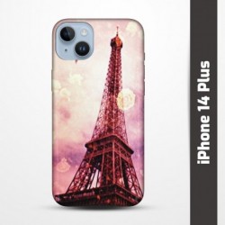 Pružný obal na iPhone 14 Plus s motivem Paris